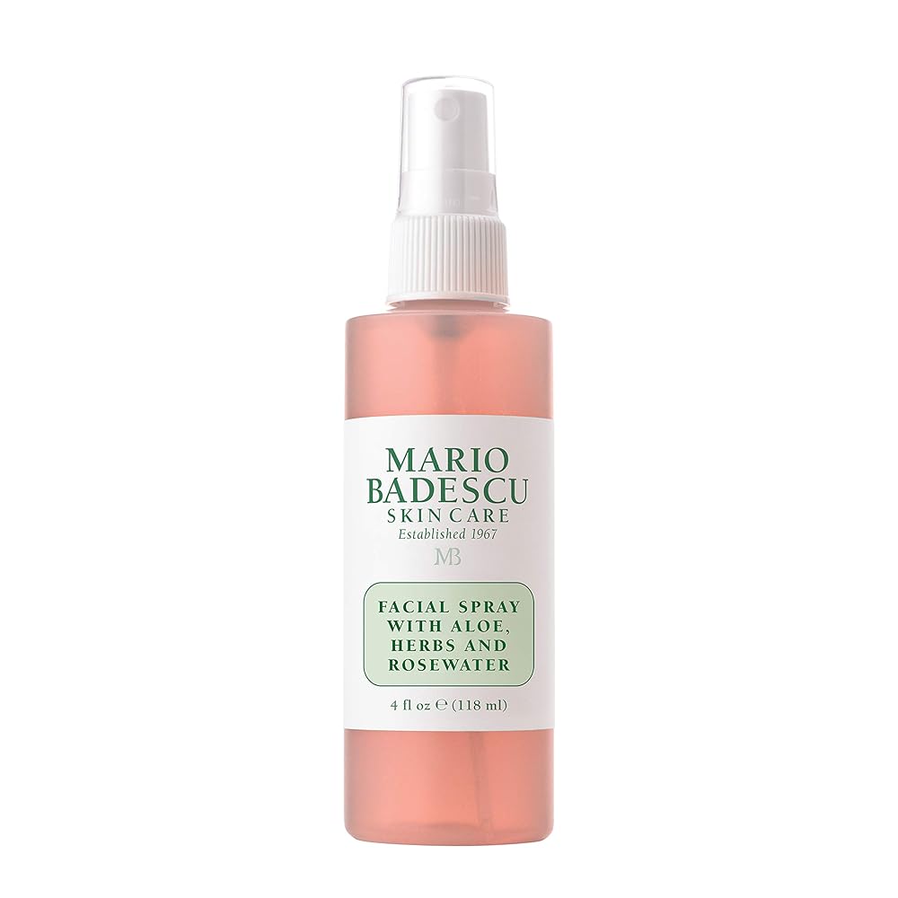 Mario Badescu Hydrating Facial Spray with Aloe, Herbs, and Rose Water – Appropriate for All Pores and skin Sorts, Refreshing Mist for Hydration, Rejuvenation, and Readability