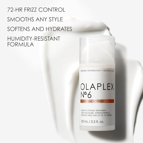 Olaplex No. 6 Bond Smoother Go away-In Hair Cream Therapy – Smooths, Situations, and Strengthens Hair, Controls Frizz for As much as 72 Hours, Appropriate for All Hair Sorts, 3.3 fl oz