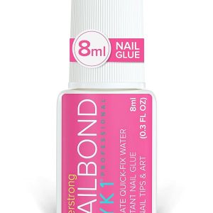 Extremely Sturdy Nail Glue for Press-On Nails, Nail Ideas, and Acrylic Nails (8ml) – NYK1 Brush-On Nail Bond for Lengthy-Lasting Faux Nails