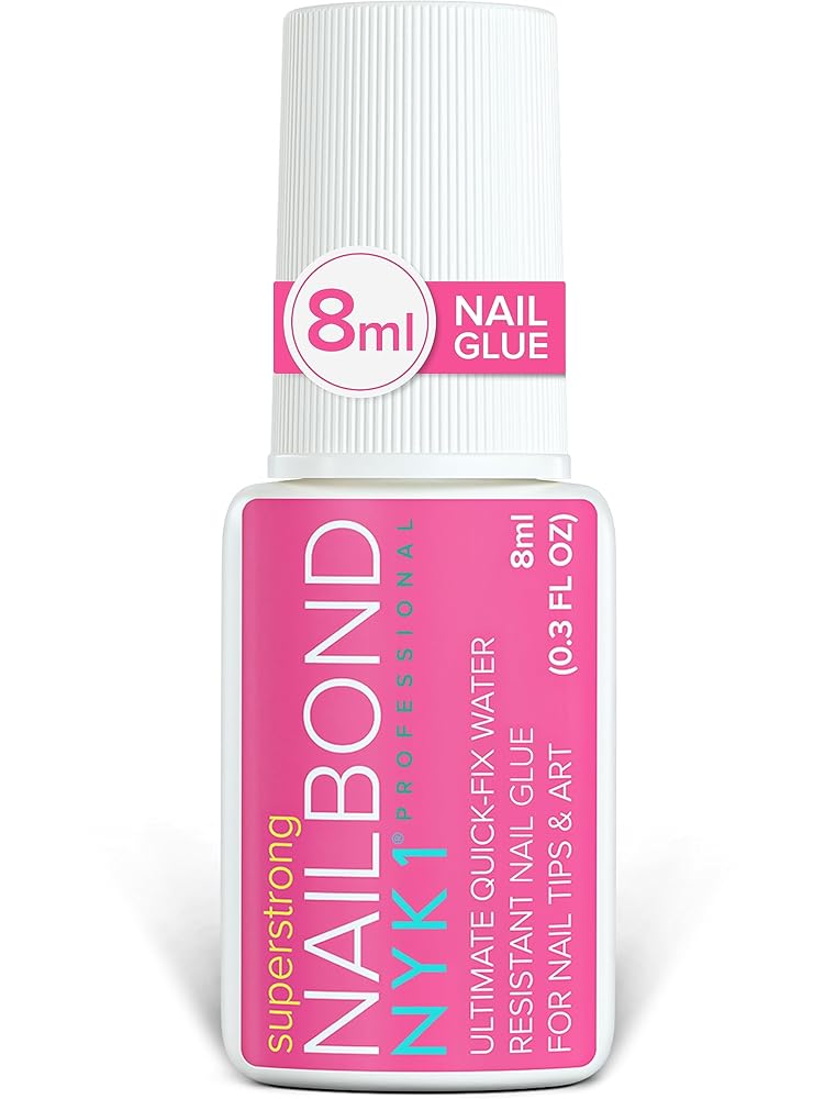 Extremely Sturdy Nail Glue for Press-On Nails, Nail Ideas, and Acrylic Nails (8ml) – NYK1 Brush-On Nail Bond for Lengthy-Lasting Faux Nails